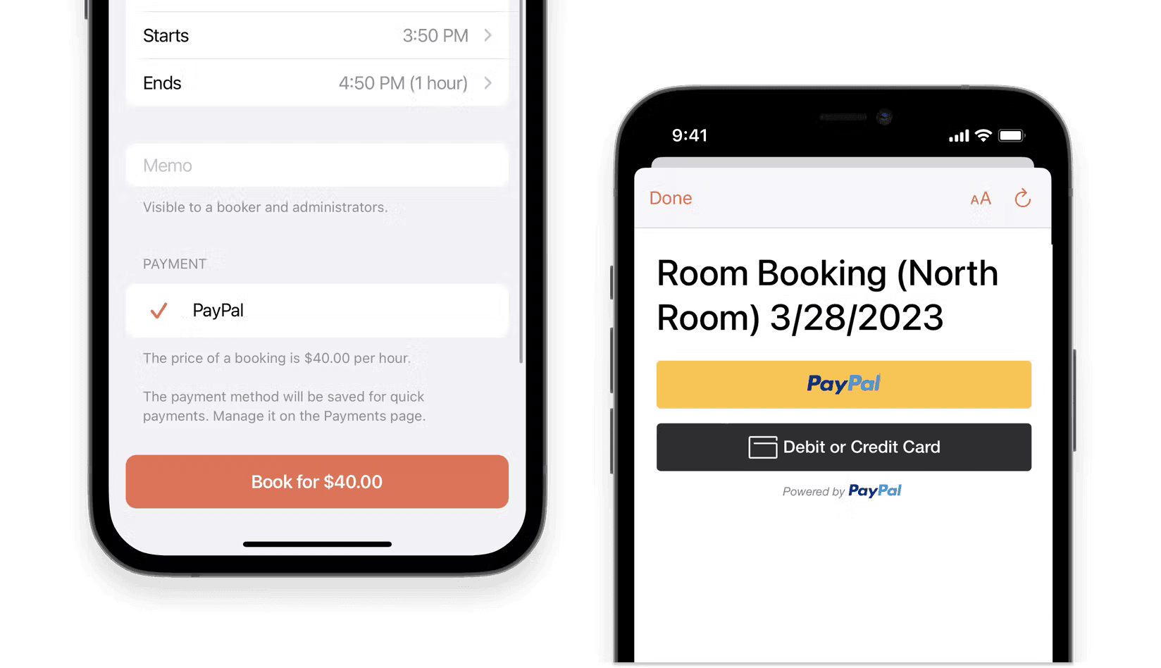 PayPal integration with Spacebring coworking space software