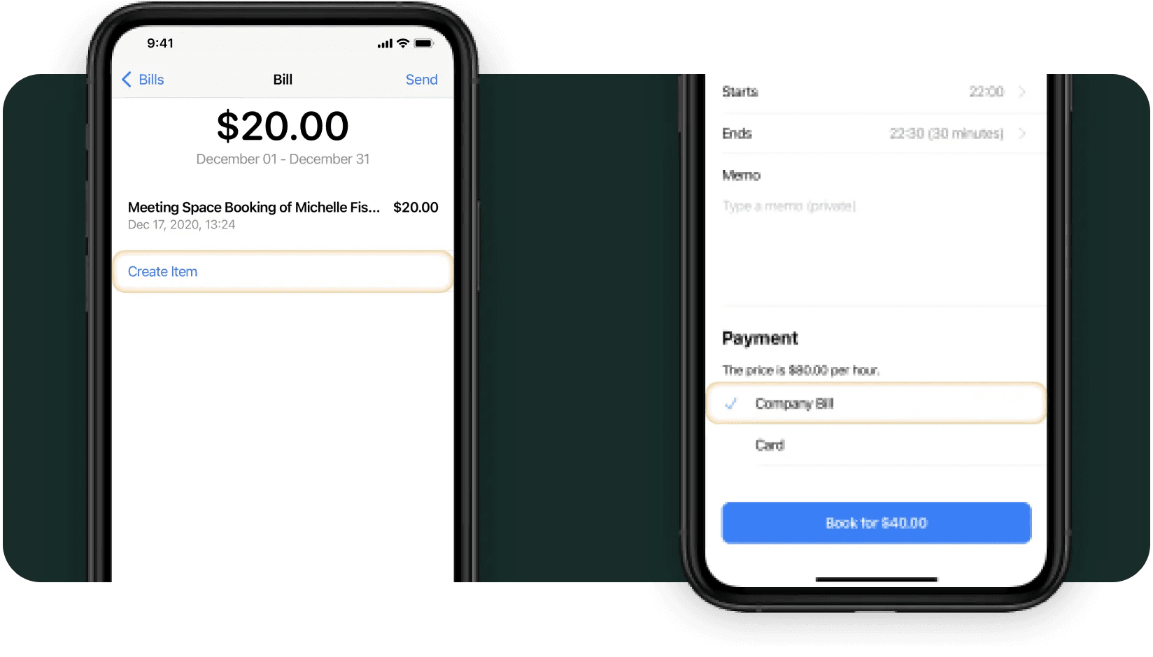 company invoice payment method - Spacebring billing system for coworking spaces